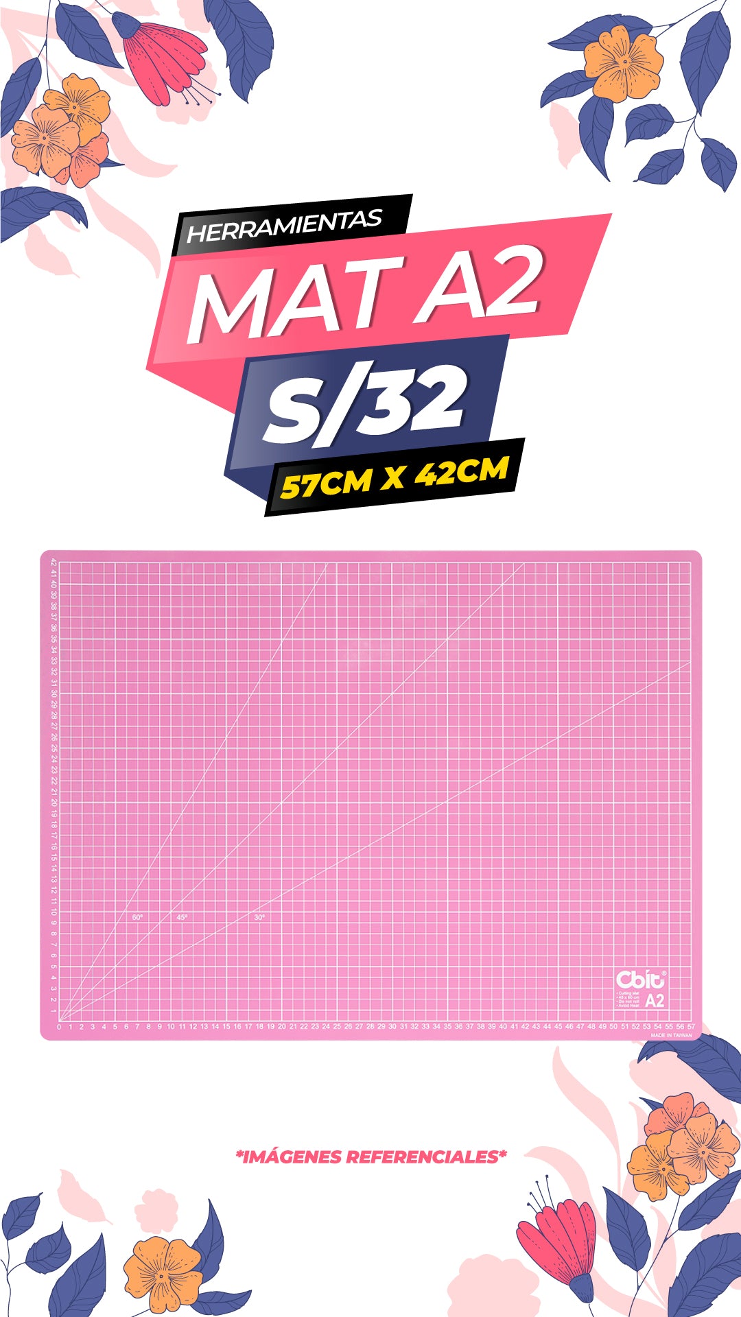 Mat de corte - Rosado / A2