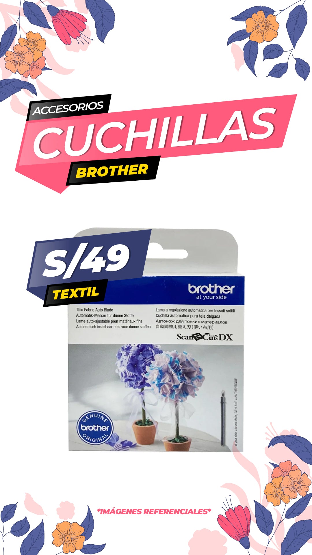 Repuesto Cuchilla Automática para Tela Delgada / BROTHER