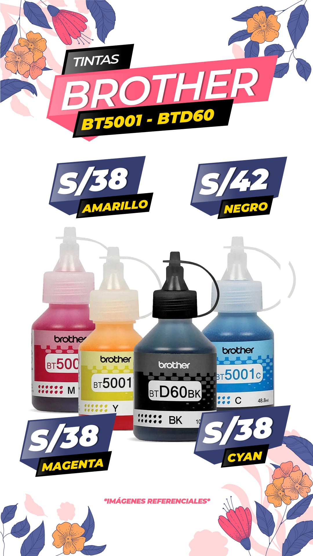BT5001M Botella de tinta BROTHER