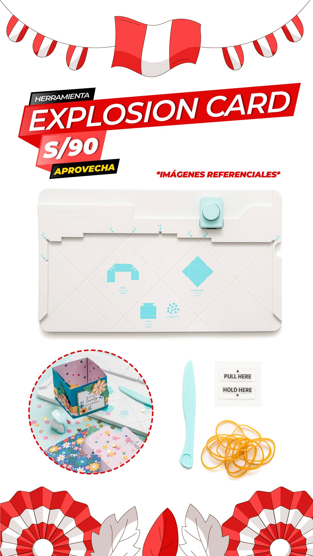 Explosion Card Punch Board / We R Makers