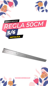 Regla Metalica 50cm / ALT