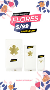 HERRAMIENTA PERFORADORA DE FLORES (3 PIEZAS) / WR