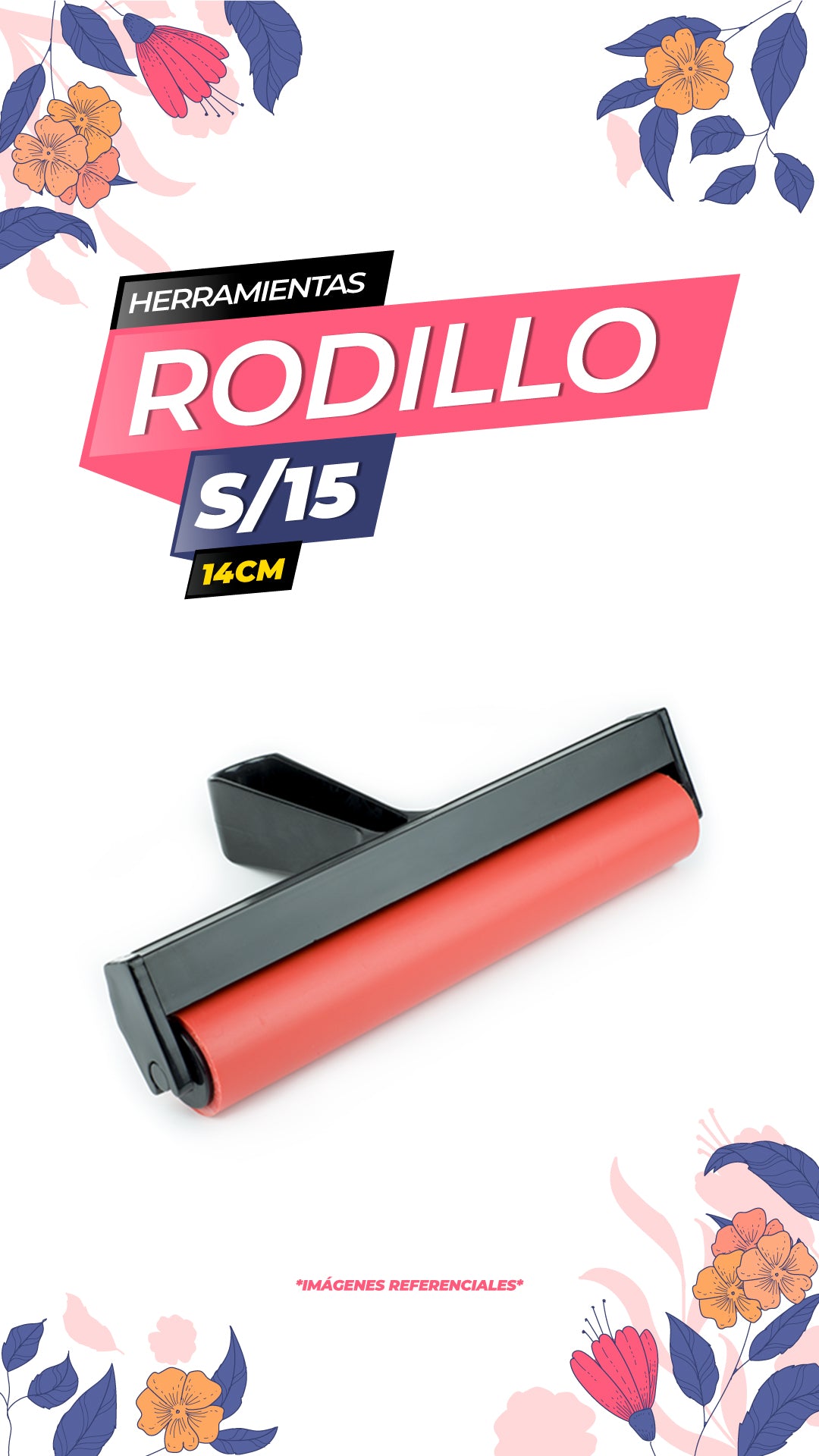 Rodillo de Goma - 14cm / ALT