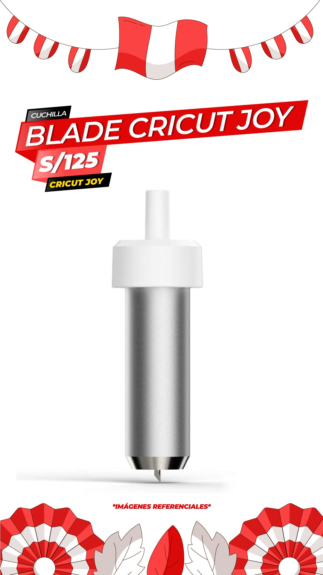 CUCHILLA DE PUNTA FINA + CARCASA CRICUT JOY - 1PZ / CRICUT