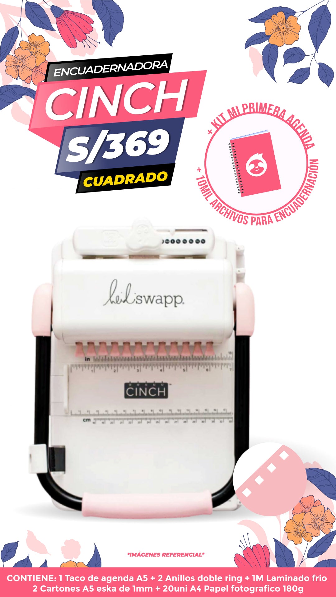 Cinch Book Binding Machine - Perforacion Cuadrada / We R Makers