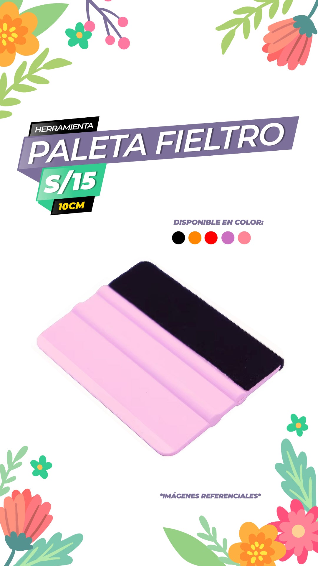 Paleta con Fieltro - 10cm / ALT