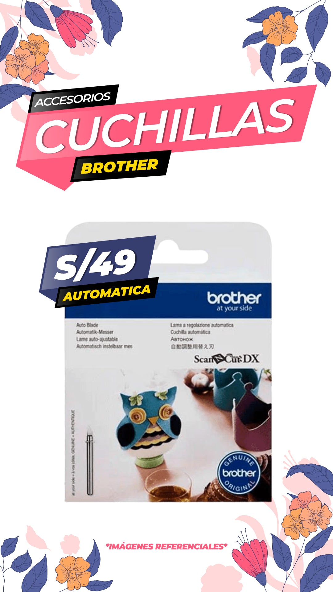Repuesto Cuchilla automática 0 a 3mm / BROTHER