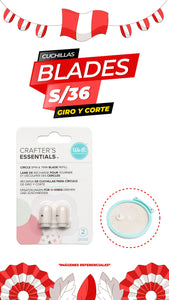 Circle Spin & Trim Refill Blades 2 piezas / We R Memory Keepers