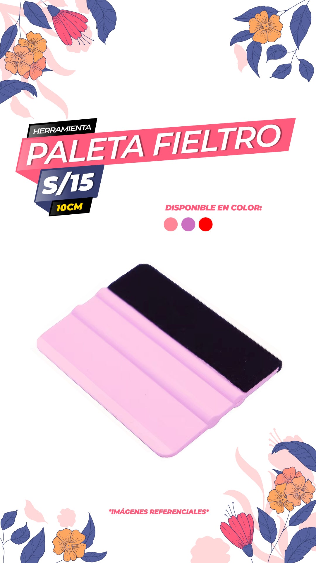 Paleta con Fieltro - 10cm / ALT