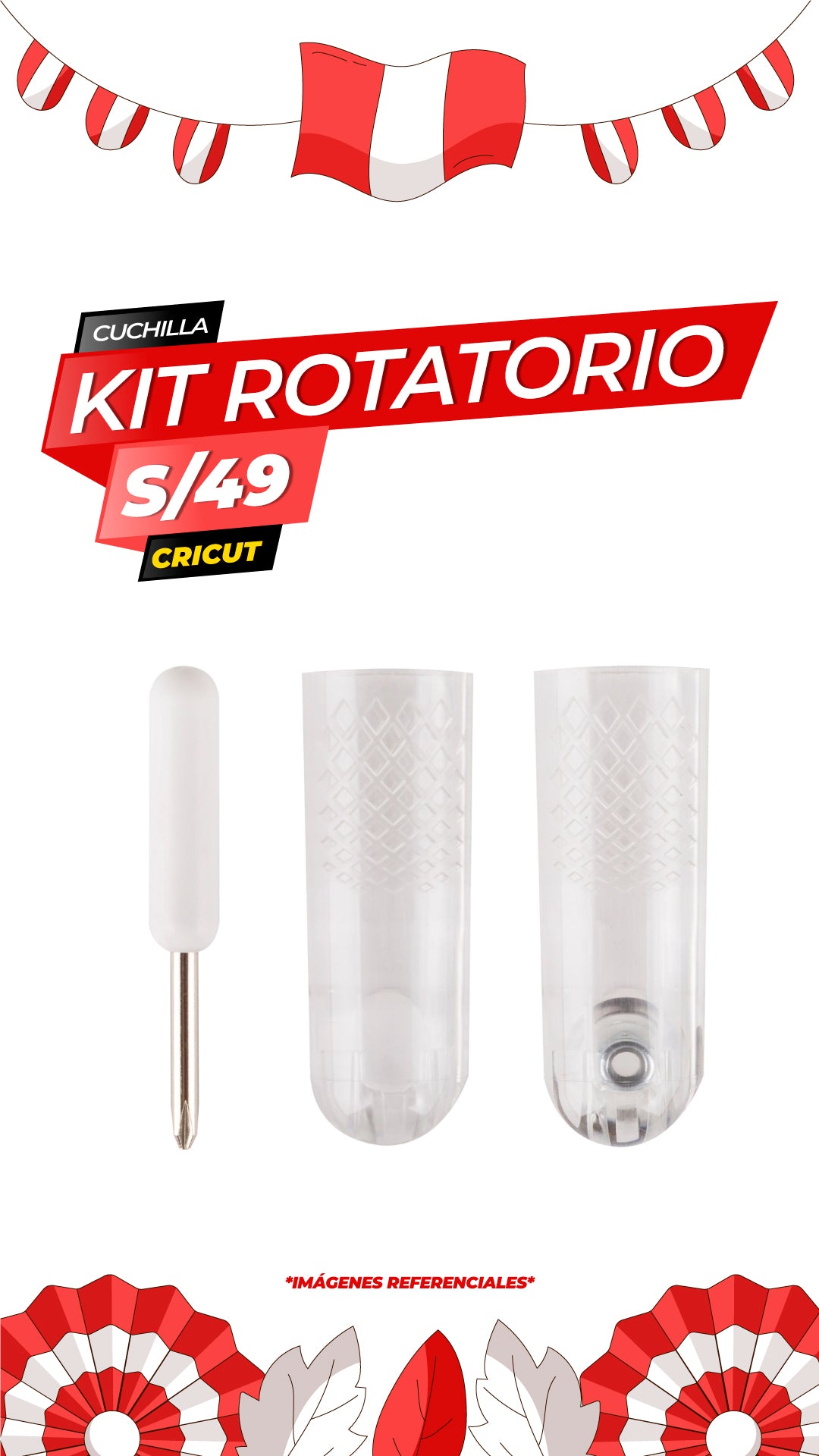 REPUESTO DE CUCHILLA ROTATORIA - CRICUT MAKER Y MAKER 3 / CRICUT
