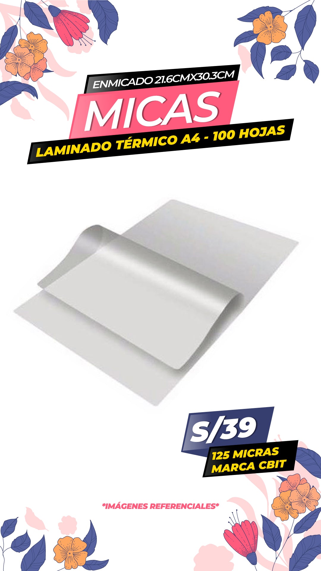 MICAS 125 X 100 UNIDADES A4 /CBIT