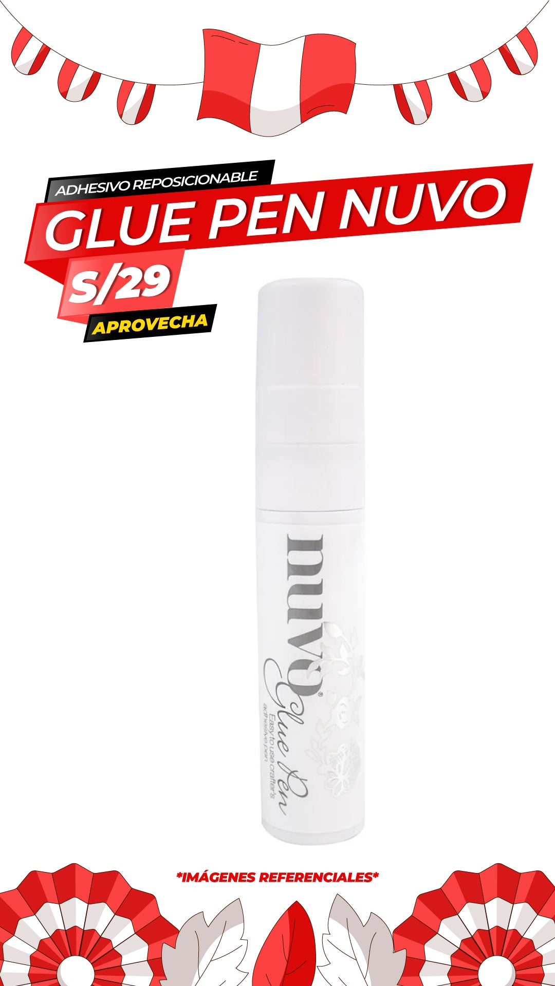 Adhesivo Reposicionable Glue Pen / NUVO