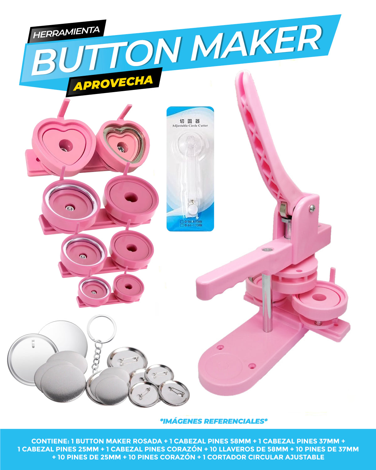 Button Maker - 4 cabezales / ALT