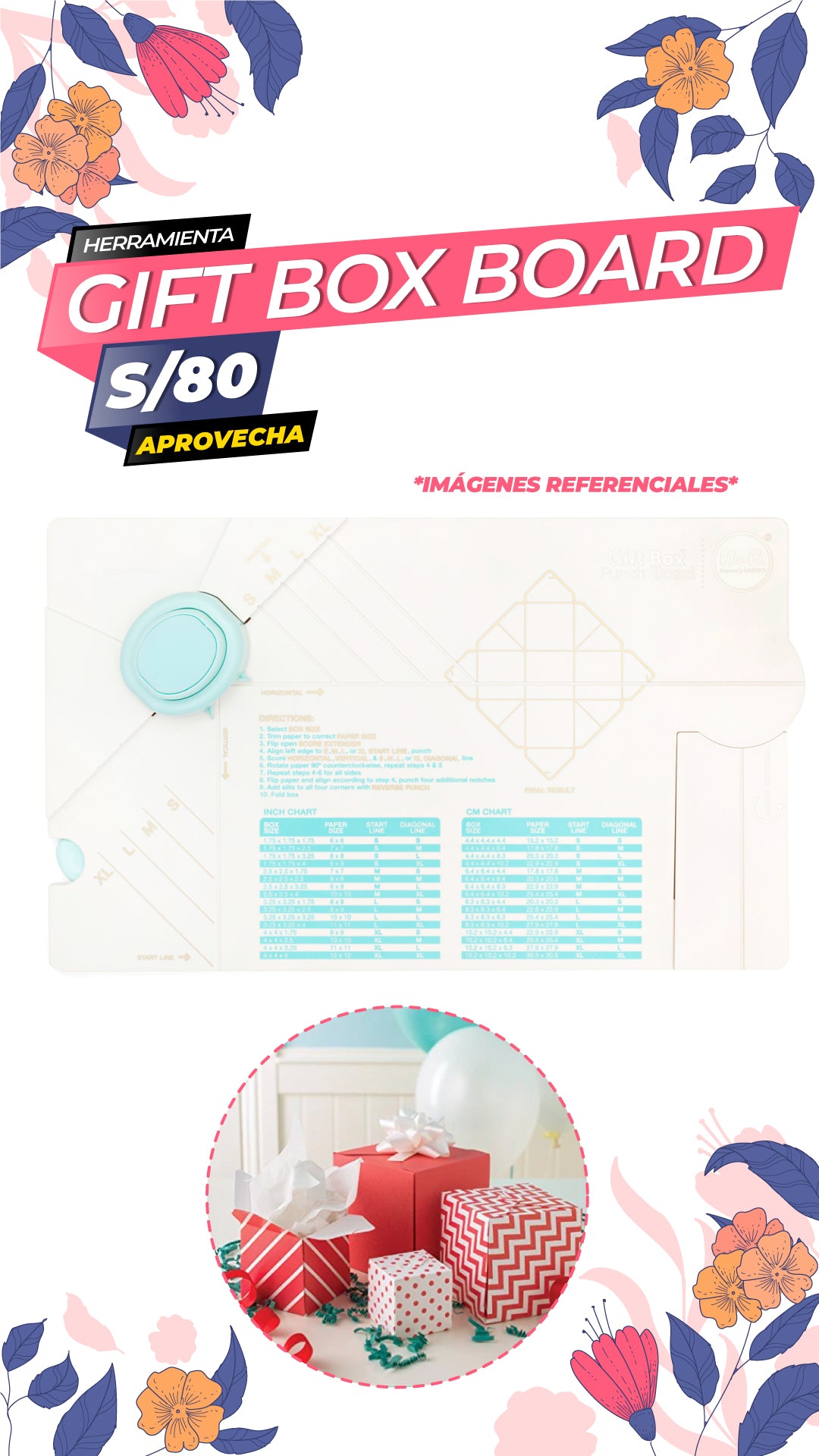 Gift Box Punch Board / We R Makers