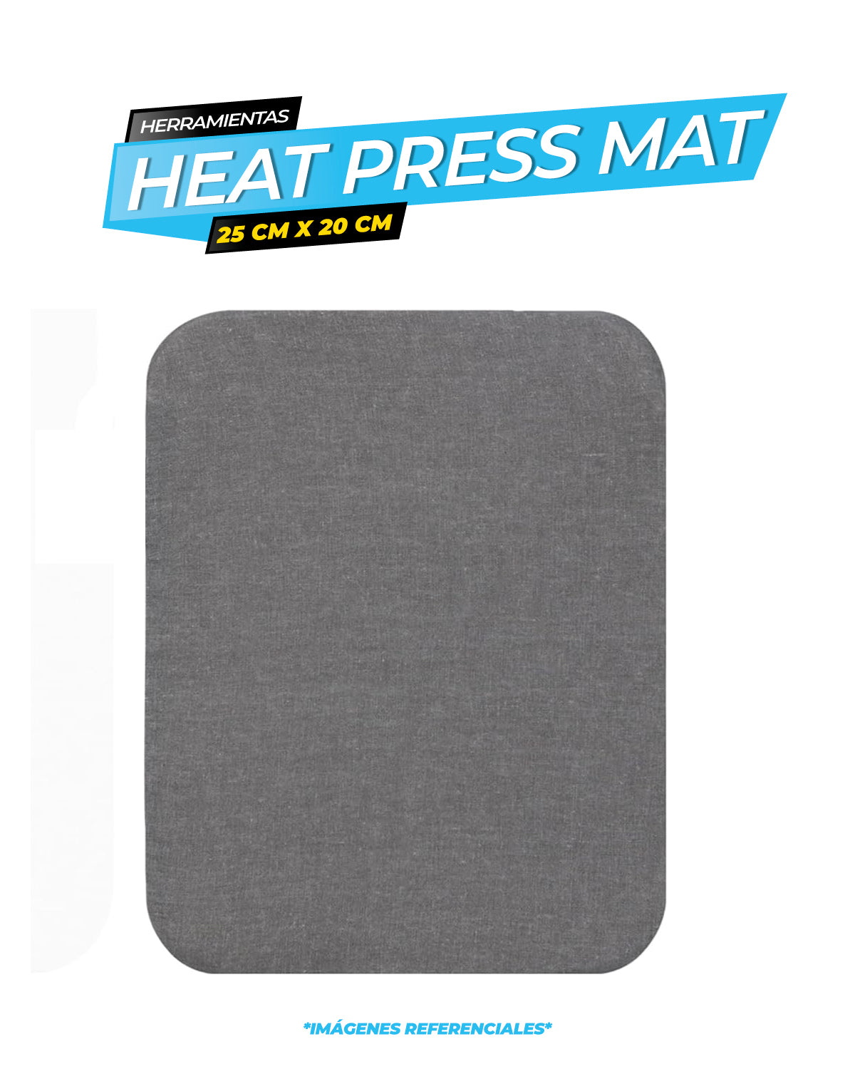 Heat Press Mat - 25cm x 20cm - Almohadilla para Planchas / ALT