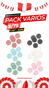 Planner Small Discs 1.25" 54pc / Pack varios