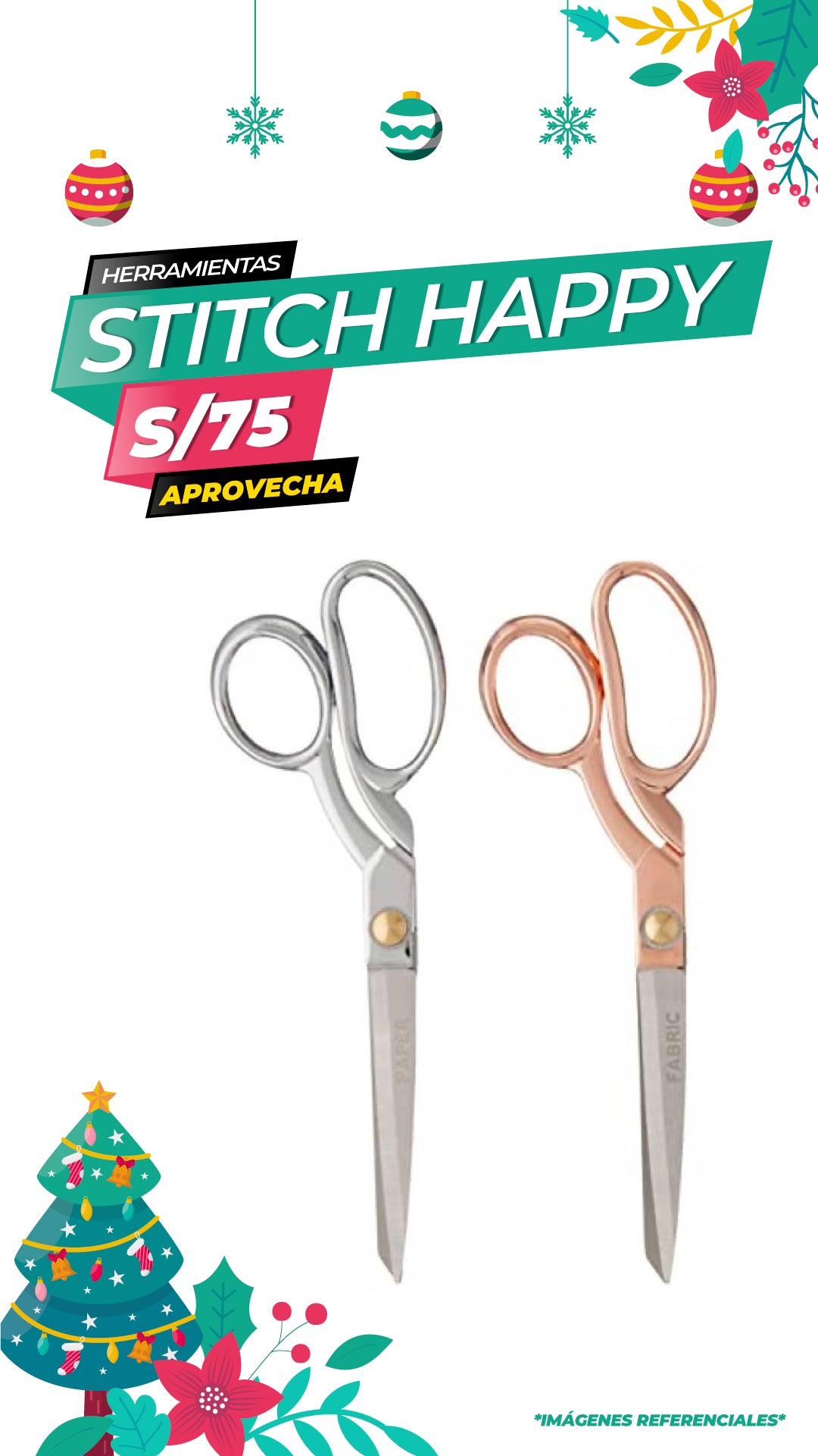 We R Stitch Happy Scissors 2/Pkg