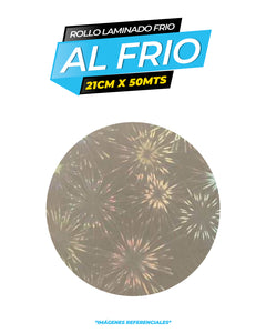 Laminado frio holográfico FIREWORKS / 21CM X50MTS ROLLO