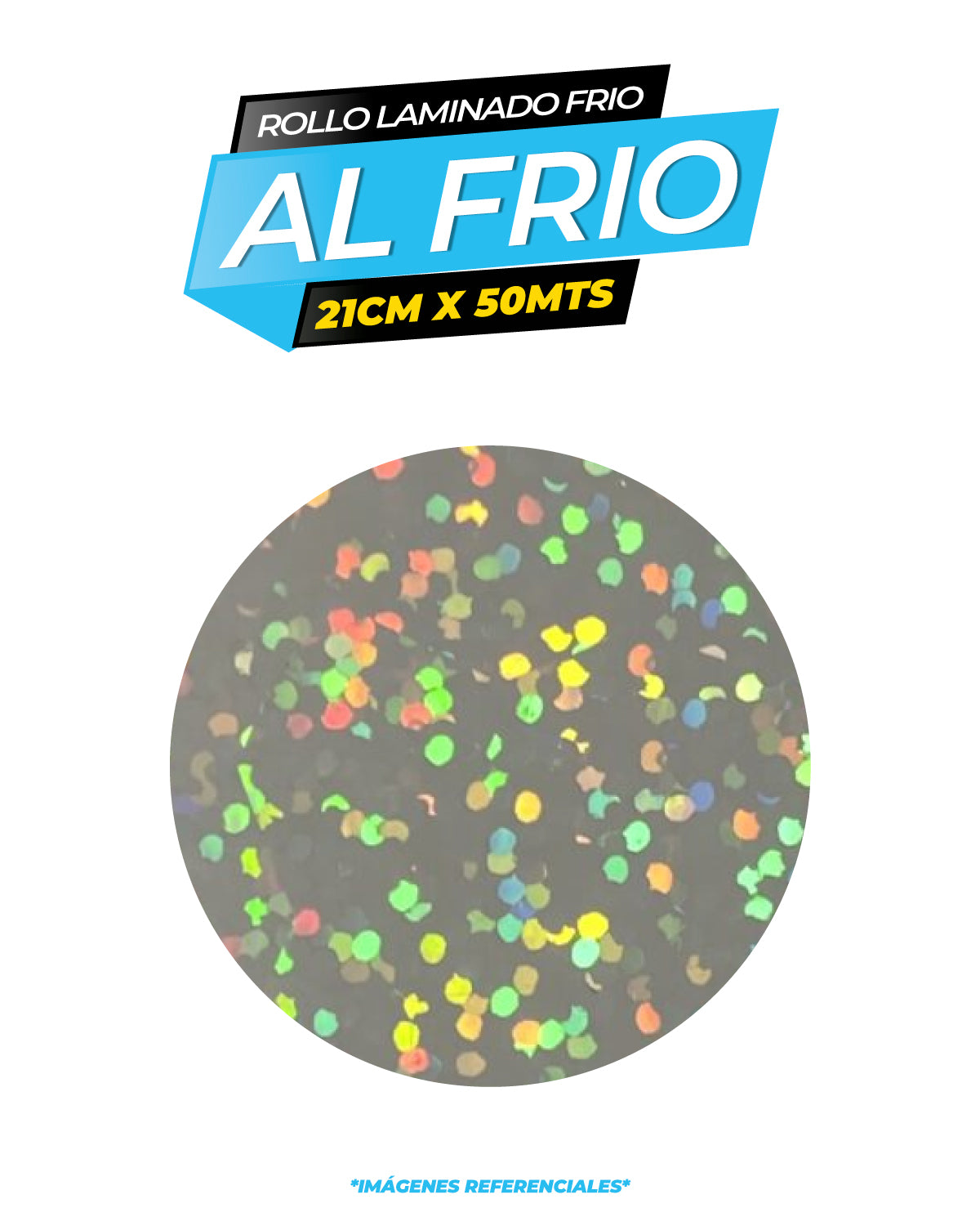 Laminado frio holográfico SAMSON / 21CM X50MTS ROLLO