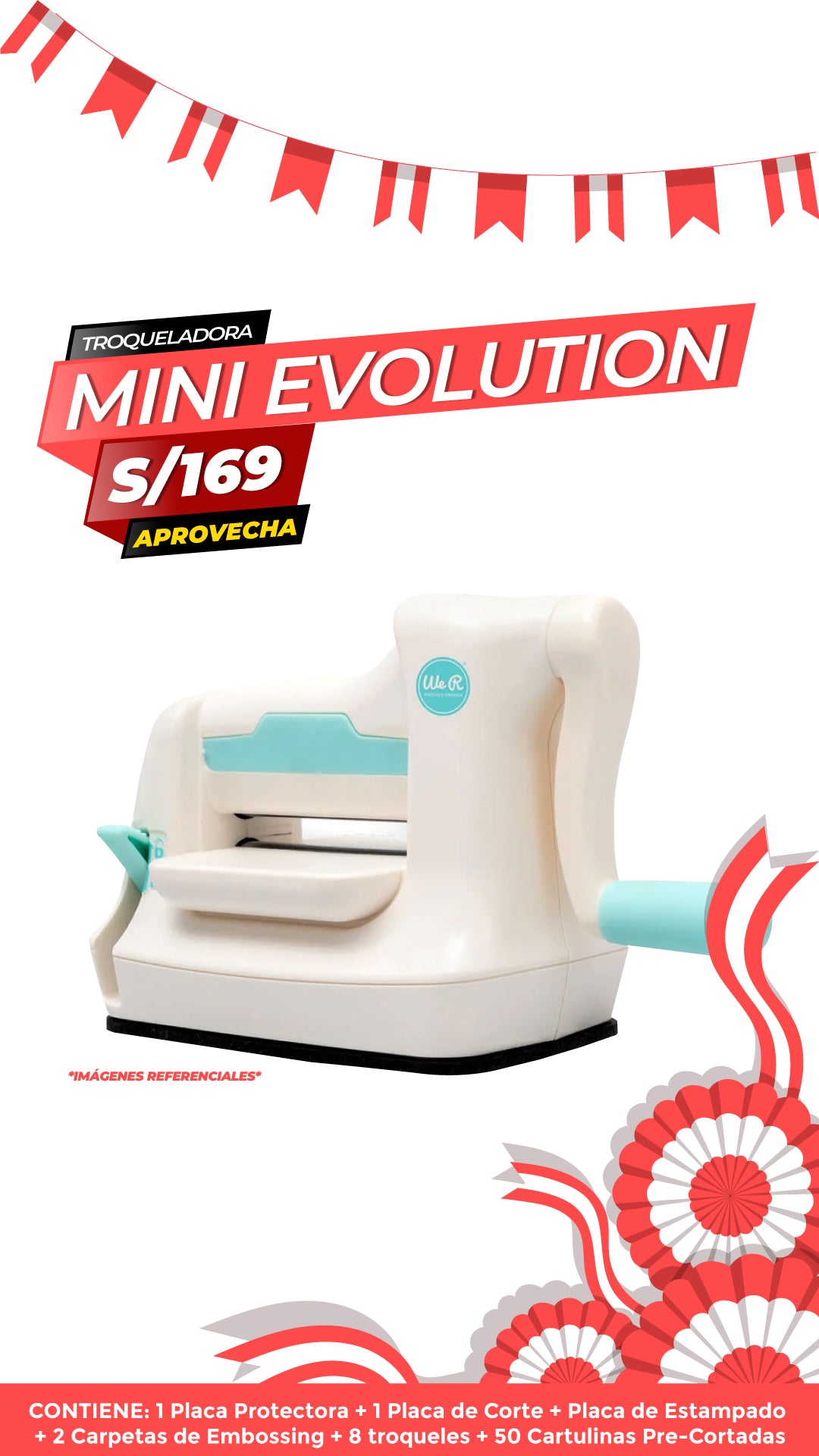 Troqueladora Mini Evolution Blanca / WER