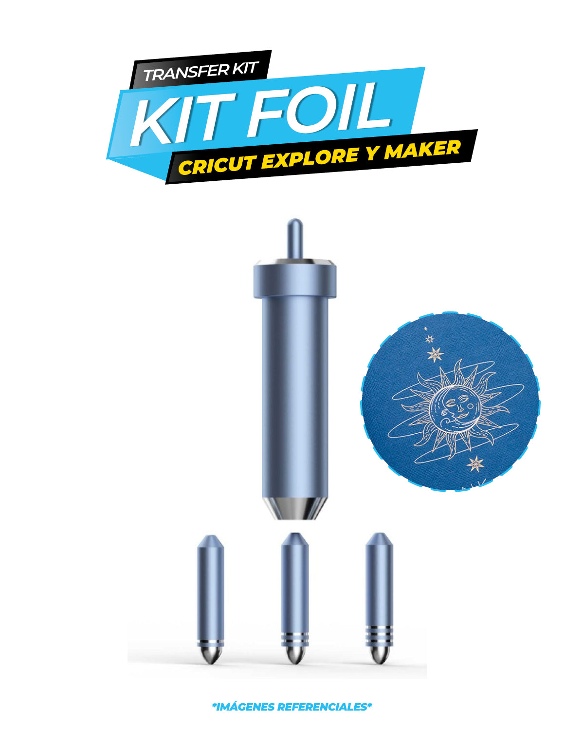 Kit de Transferencia Termica Foil para Cricut Explore y Cricut Maker / CRICUT