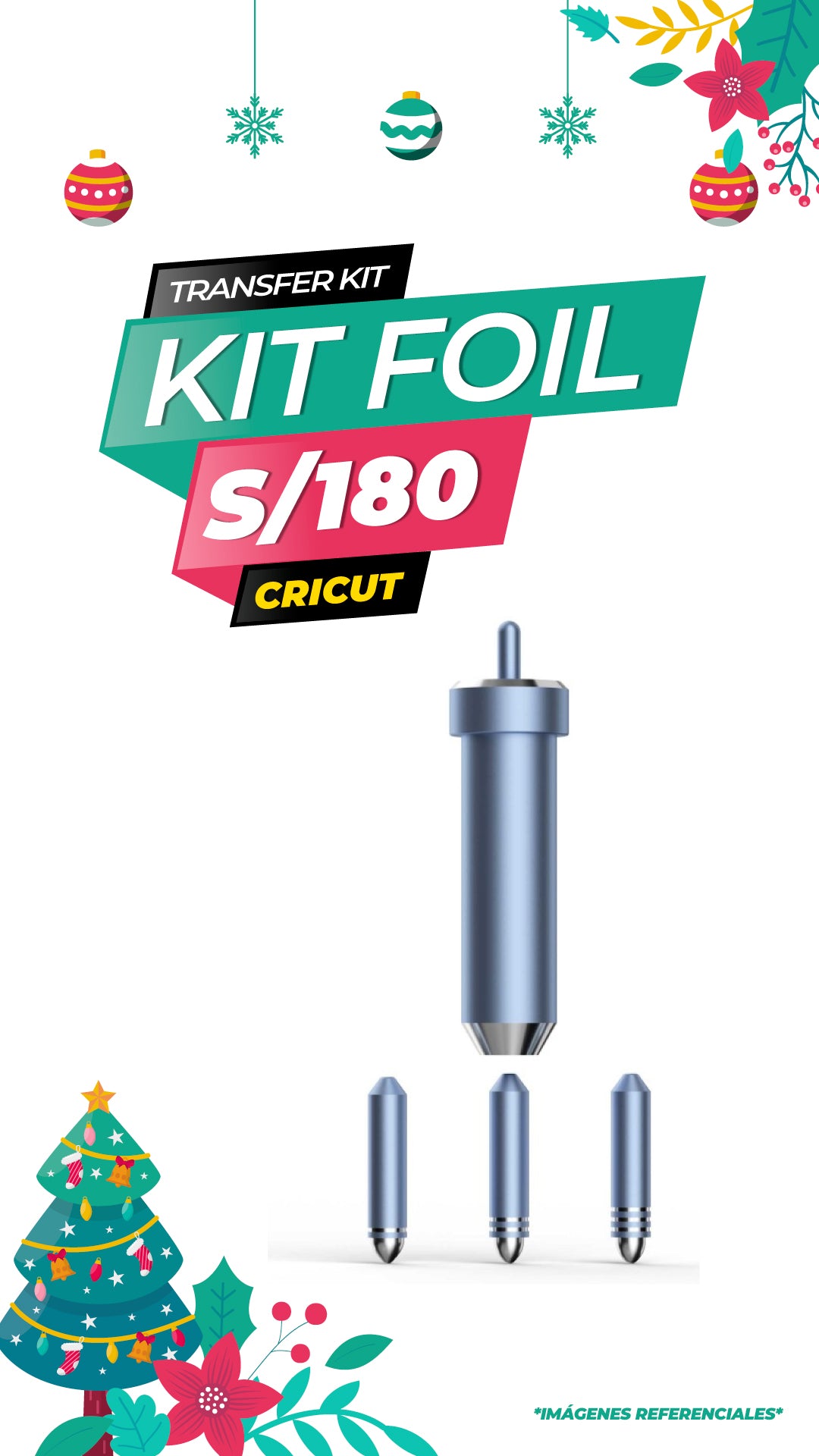 KIT DE TRANSFERENCIA TERMICA FOIL / CRICUT