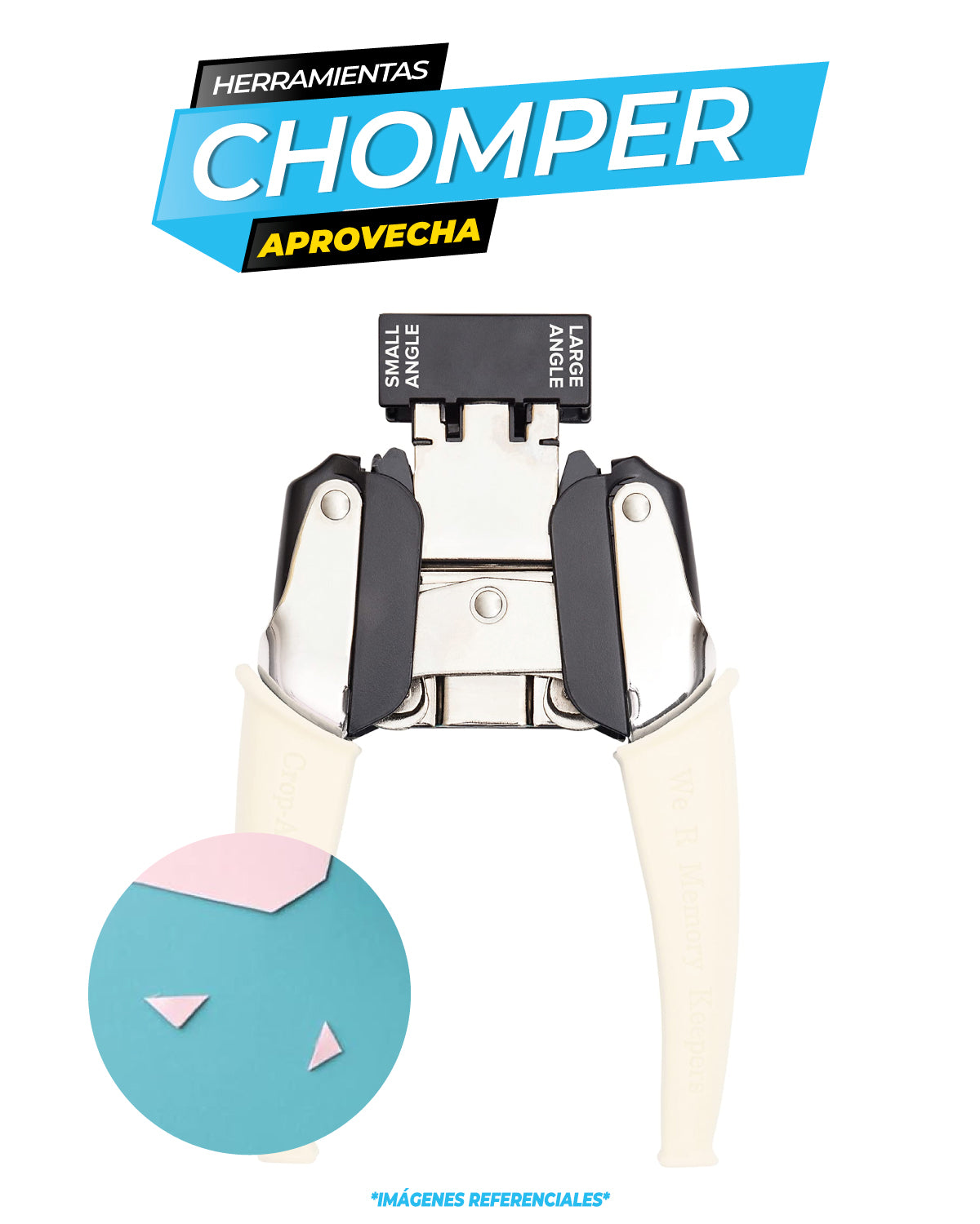 We R Makers Crop-A-Dile Small & Large Angle Corner Chomper Punch