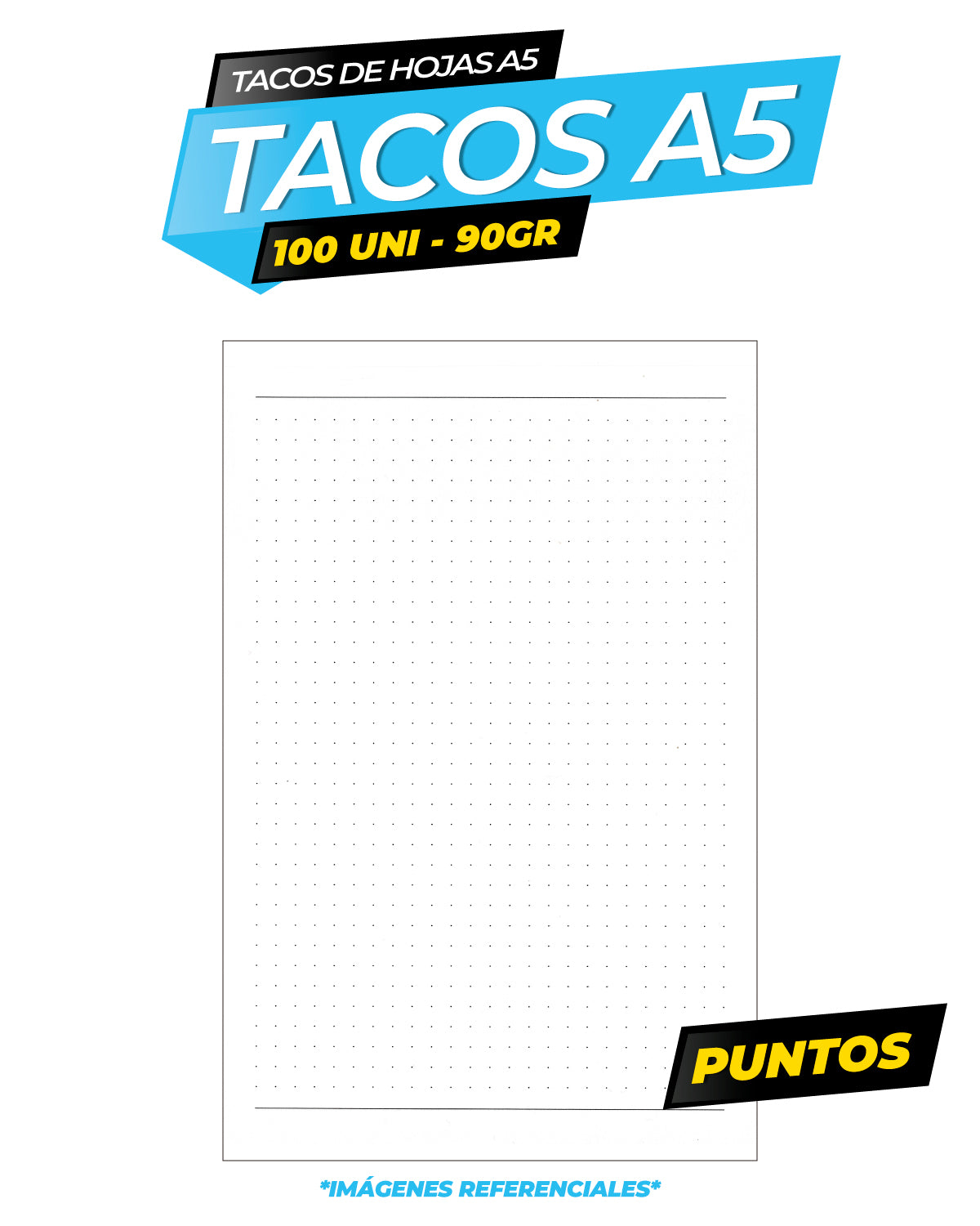 TACO A5 PUNTOS - 90GR - 100 HOJAS