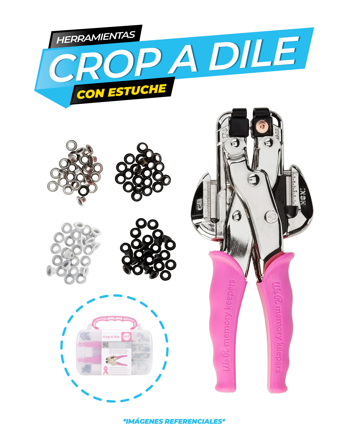 Herramienta de perforación - Crop a dile with case/ We R Makers
