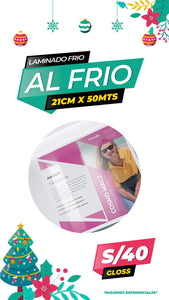 Laminado frio glossy  / ROLLO 20cmx50m