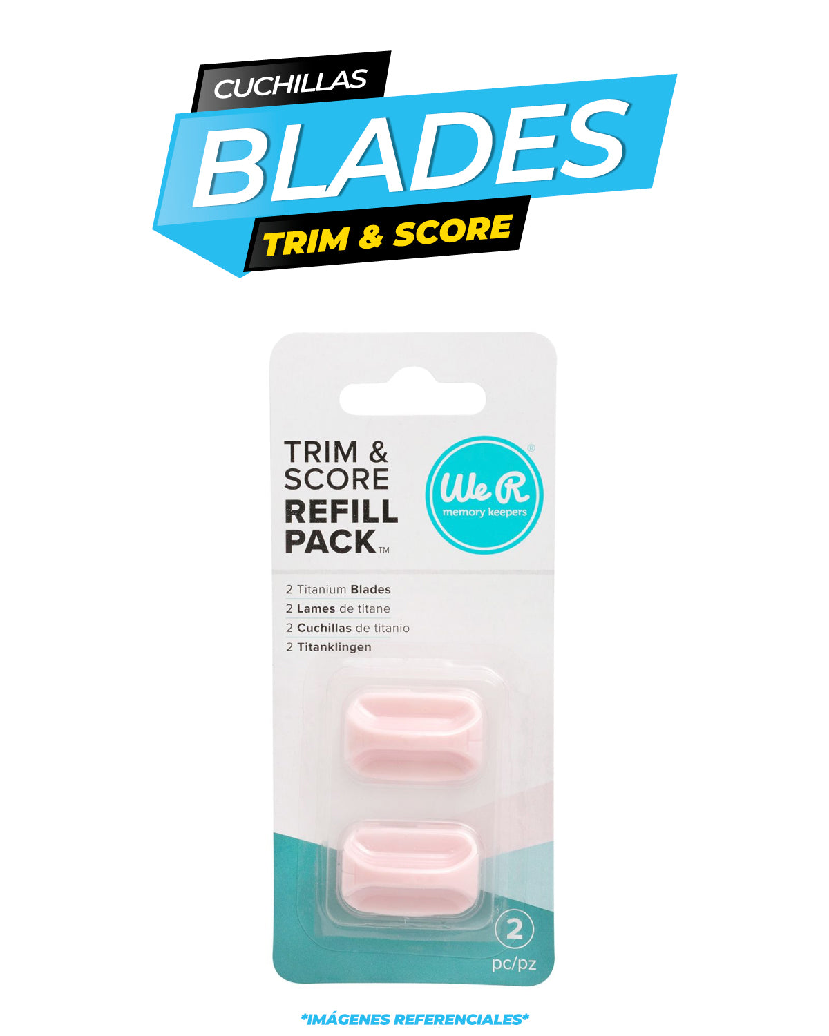 Trim & Score Board Replacement Blades 2 piezas / We R