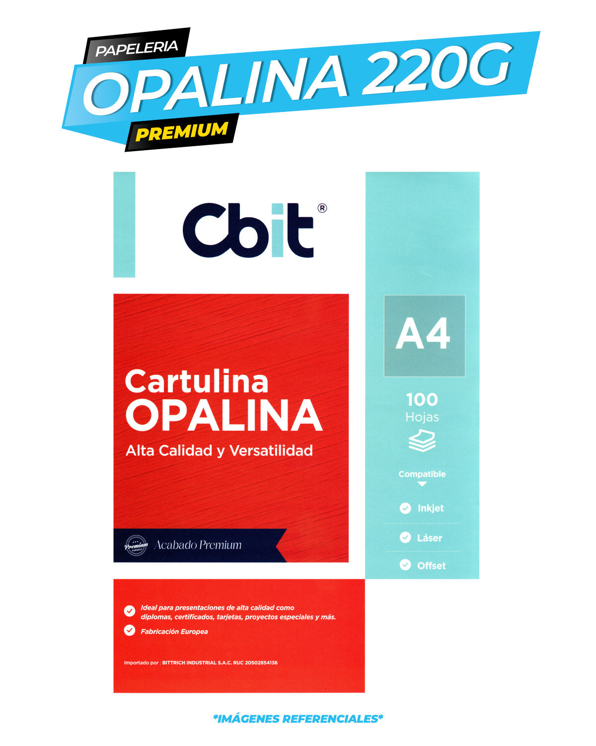 OPALINA 220G / 100 UNIDADES DE A4