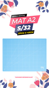 Mat de corte - Celeste / A2