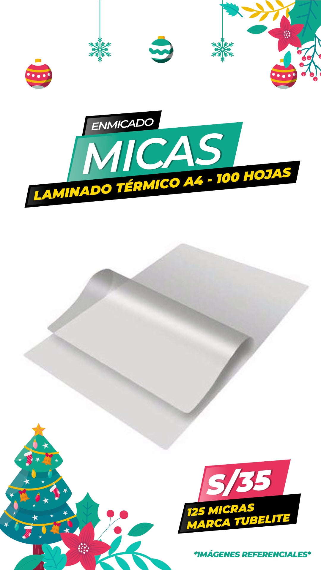 MICAS 125 X 100 UNIDADES A4 / TUBELITE