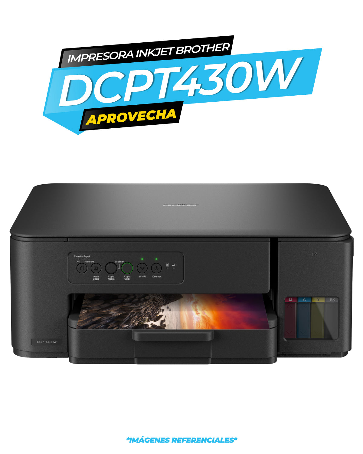 Impresora Multifuncional Inkjet DCP-T430W / Brother
