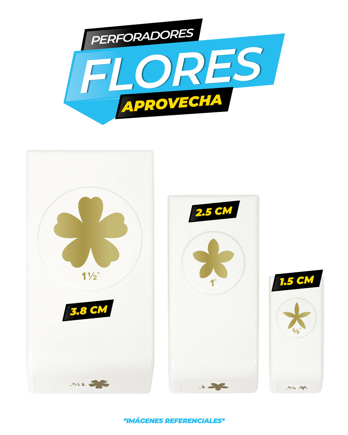 HERRAMIENTA PERFORADORA DE FLORES (3 PIEZAS) / WR