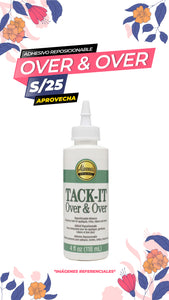Goma reposicionable Tacky Glue Over&Over 4oz