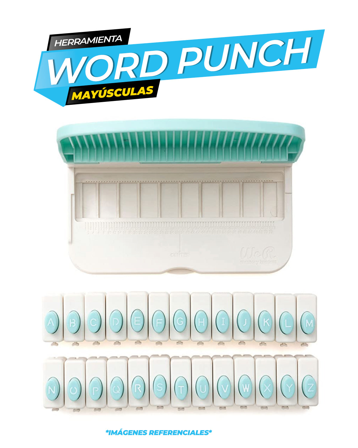 Word Punch Board Mayúsculas / We R Makers