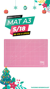 MAT DE CORTE A3 CBIT ROSADO