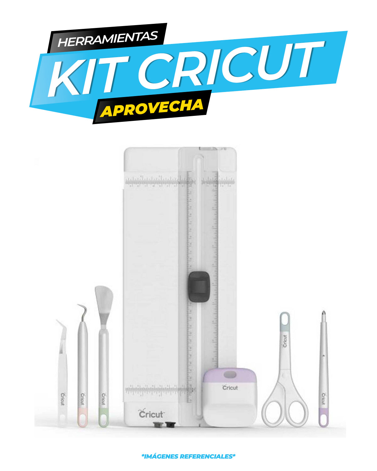 KIT DE HERRAMIENTAS ESSENTIAL 7 PIEZAS / CRICUT