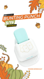 HERRAMIENTA PARA HACER ELEMENTOS DE PAPEL - 3 EN 1 PUNCH TAG BUNTING / WR