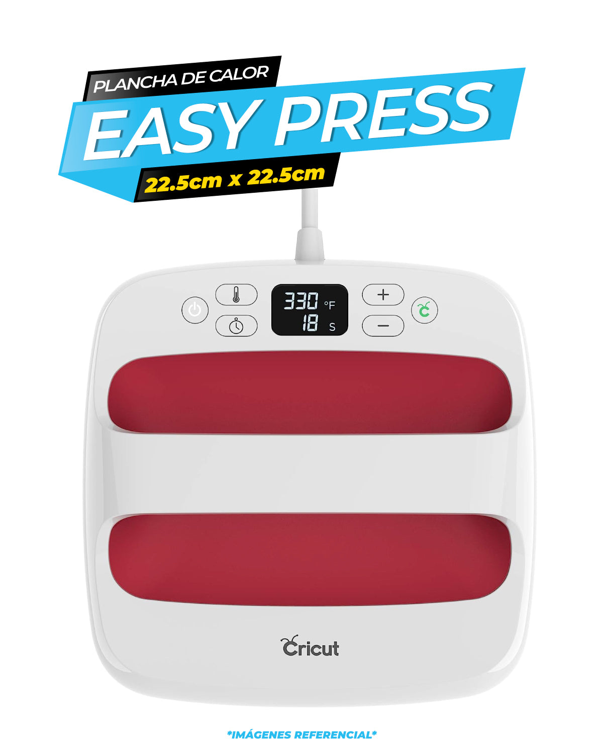 PLANCHA EASYPRESS 2 FRAMBUESA 9X9 PULGADAS / CRICUT