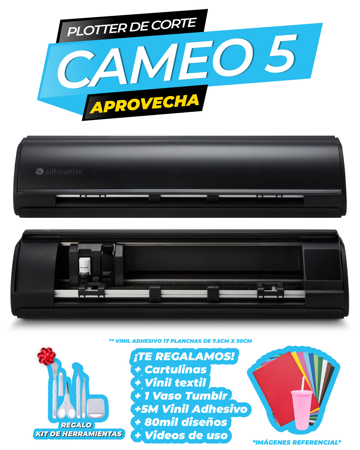 PLOTTER DE CORTE SILHOUETTE CAMEO 5 NEGRO