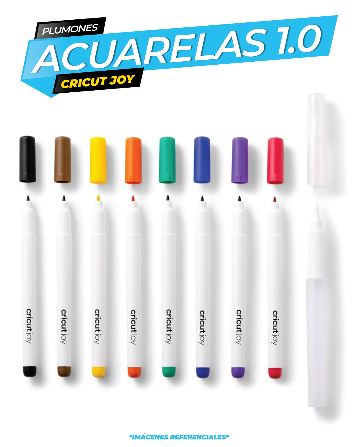 Boligrafos Acuarela 1.0mm - 9 unidades / CRICUT JOY