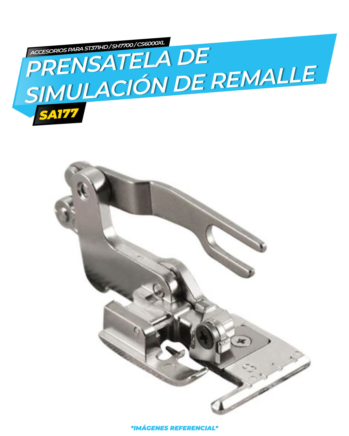 Prensatela de Simulación de Remalle - ST371HD,SH7700,CS6000XL (SA177) / BROTHER