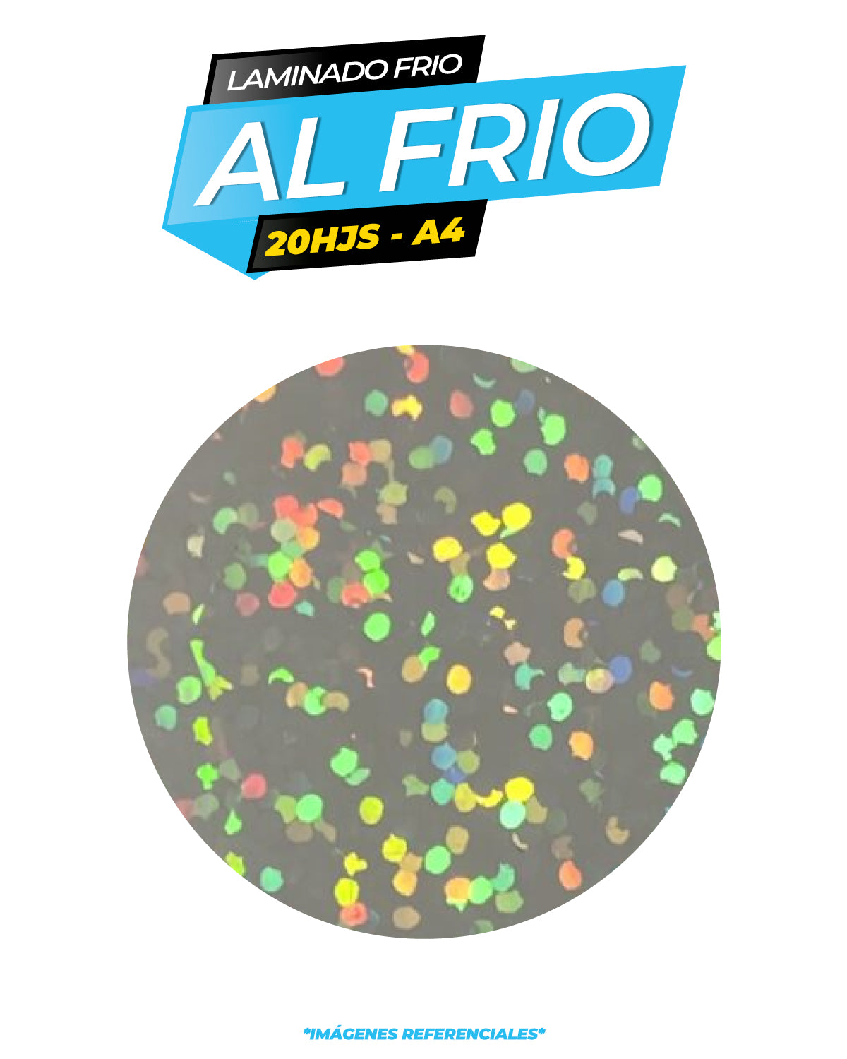 Laminado frio holográfico SAMSON / Pack 20 hojas A4