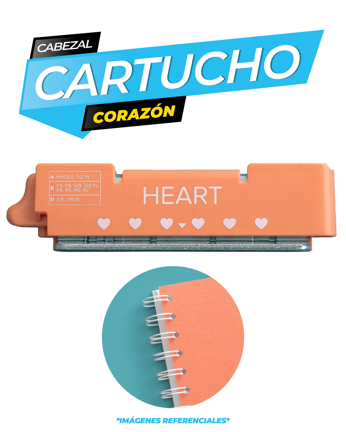 WR - CI - CARTUCHO PERFORADO CORAZON