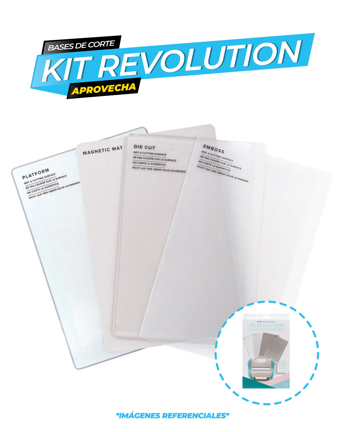 Bases de corte completo para Revolution / We R Makers