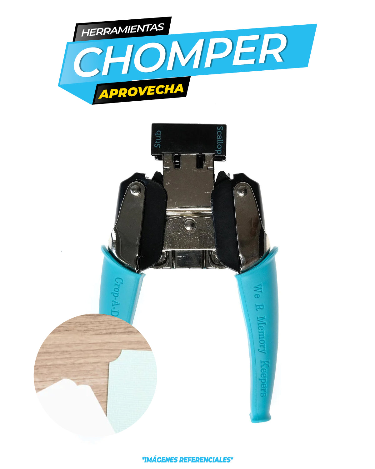 We R Makers Crop-A-Dile Stub & Scallop Corner Chomper