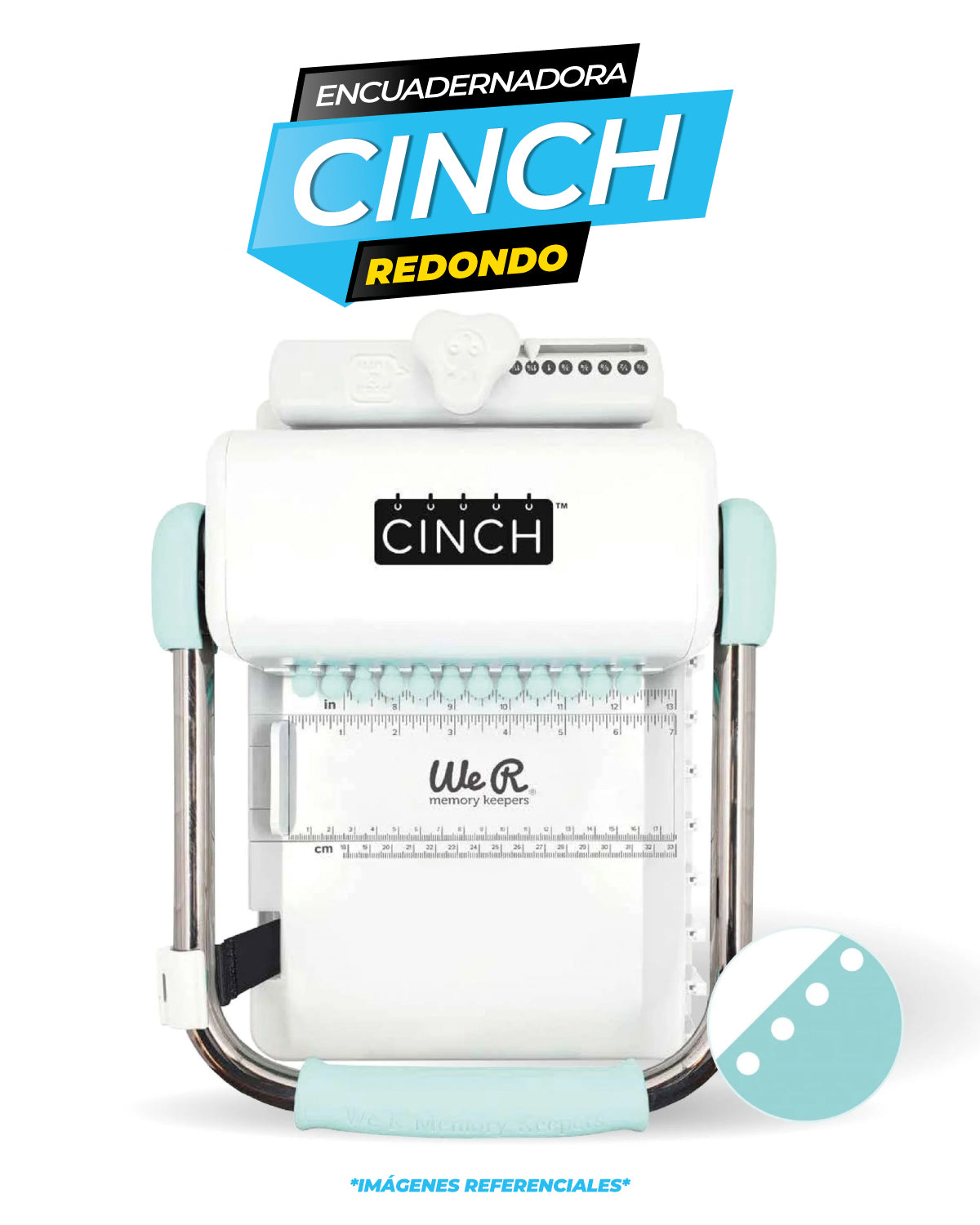 Cinch Book Binding Machine - Perforacion Redonda / We R Makers